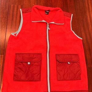 The North Face Bold Red Fleece Vest